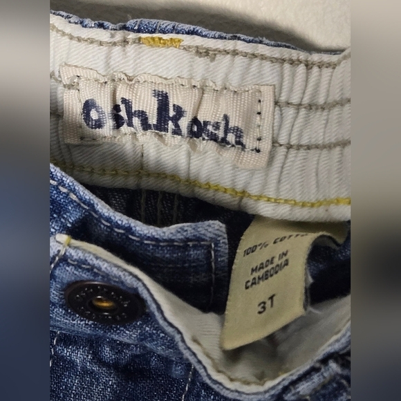 Vintage Toddler Boy's OshKosh B'Gosh Carpenter Jeans, Size 3T - Picture 5 of 5